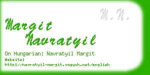 margit navratyil business card